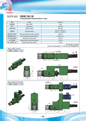 S60-FA610 伺服展刀動(dòng)力頭